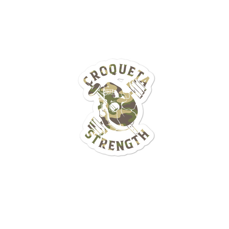 Croqueta Strength Bubble-Free Stickers