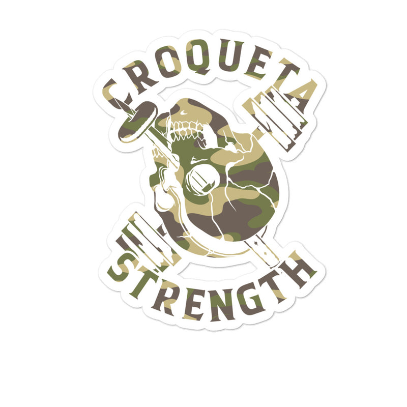 Croqueta Strength Bubble-Free Stickers