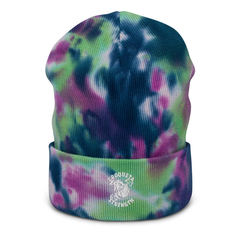 Tie-dye Embroidered beanie